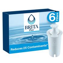 Filtro de água Brita Plus sem BPA de alta densidade 6 filtros