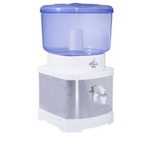 Filtro de água com cuba de barro e suporte em Inox - 11 litros Cor:Branco Filtro de água com cuba de barro e suporte em Inox - 11 litros Cor:Branco