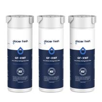 Filtro de água de geladeira GLACIER FRESH XWF para GE XWF, pacote de 3