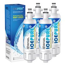 Filtro de água de geladeira ICEPURE 46-9690 para LG LT700P 4PACK