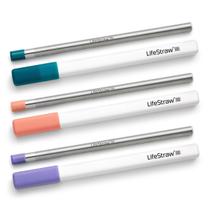 Filtro de água Drinking Straw LifeStraw Sip, pacote com 3