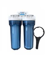 Filtro de água Duplo - Transparente - Baixo de Pia Filtro de água Duplo - Transparente - Baixo de Pia