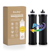 Filtro de água IceJoy Alkaline Carbon Rods, pacote com 2 unidades, pH 9,2 Filtro de água IceJoy Alkaline Carbon Rods, pacote com 2 unidades, pH 9,2
