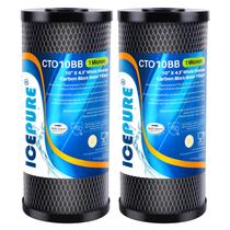 Filtro de água ICEPURE 10x4,5 1 mícron com carbono ativado