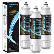 Filtro de Agua ICEPURE PLUS RWF3500AH Paquete de 3 Compatible con LG