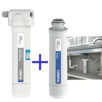 Filtro de água P/ baixo Da Pia + 1Refil Reserva Remove Cloro Filtro de água P/ baixo Da Pia + 1Refil Reserva Remove Cloro