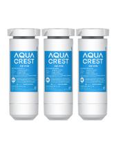 Filtro de água para geladeira AQUACREST XWF, certificado NSF, pacote de 3