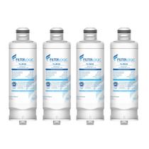 Filtro de água para geladeira Filterlogic DA97-17376B, pacote com 4
