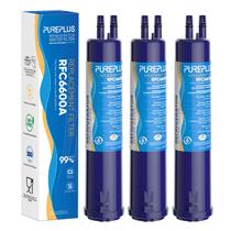 Filtro de água para geladeira PUREPLUS 4396841, 4396710, pacote com 3 Filtro de água para geladeira PUREPLUS 4396841, 4396710, pacote com 3