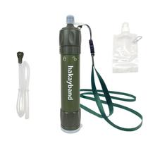 Filtro de água Straw Hakayband Outdoor Mini para acampar e caminhar