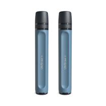 Filtro de água Straw LifeStraw Peak Series, pacote com 2 unidades, azul