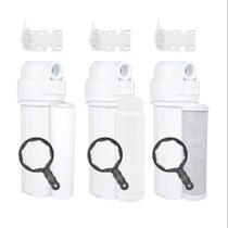 Filtro De Água Tripla Filtração Tira Cloro E Sedimentos Branco Filtro De Água Tripla Filtração Tira Cloro E Sedimentos Branco