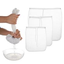 Filtro de alimentos Nut Milk Bag Hpmjz, malha de nylon reutilizável, 3 unidades