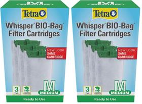 Filtro de aquário Tetra Whisper Bio-Bag Medium, pacote com 2 Filtro de aquário Tetra Whisper Bio-Bag Medium, pacote com 2