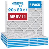 Filtro de ar Aerostar MERV 11 20x20x1 (50x50x2cm) Pacote com 6 Filtro de ar Aerostar MERV 11 20x20x1 (50x50x2cm) Pacote com 6
