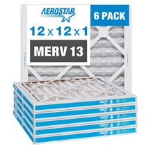 Filtro de ar Aerostar MERV 13 12x12x1 - 6 unidades para HVAC Filtro de ar Aerostar MERV 13 12x12x1 - 6 unidades para HVAC