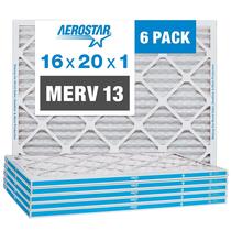 Filtro de ar Aerostar MERV 13 16x20x1 - 6 unidades para HVAC Filtro de ar Aerostar MERV 13 16x20x1 - 6 unidades para HVAC