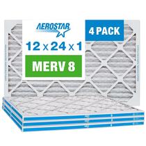 Filtro de ar Aerostar MERV 8 12x24x1 (30x60x2cm), pacote com 4 Filtro de ar Aerostar MERV 8 12x24x1 (30x60x2cm), pacote com 4