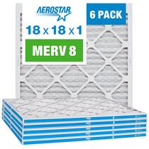 Filtro de ar Aerostar MERV 8 18x18x1 - 6 unidades Filtro de ar Aerostar MERV 8 18x18x1 - 6 unidades
