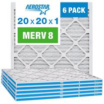 Filtro de ar Aerostar MERV 8 20x20x1 - 6 unidades Filtro de ar Aerostar MERV 8 20x20x1 - 6 unidades