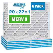 Filtro de ar Aerostar MERV 8 20x22x1 (pacote de 6) Filtro de ar Aerostar MERV 8 20x22x1 (pacote de 6)
