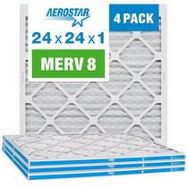 Filtro de ar Aerostar MERV 8 24x24x1 (pacote com 4) Filtro de ar Aerostar MERV 8 24x24x1 (pacote com 4)