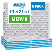 Filtro de ar Aerostar MERV 8 plissado 19,88x21,5x1 (pacote com 6) Filtro de ar Aerostar MERV 8 plissado 19,88x21,5x1 (pacote com 6)