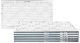 Filtro de ar Amazon Basics Merv 11 AC Furnace 14x25x1, pacote com 6