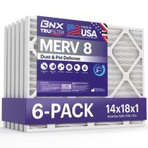 Filtro de ar BNX TruFilter 14x18x1 MERV 8, pacote com 6 Filtro de ar BNX TruFilter 14x18x1 MERV 8, pacote com 6