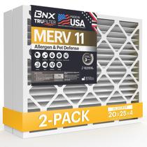 Filtro de ar BNX TruFilter 20x25x4 (50x63,5x9,2 cm) MERV 11, pacote com 2 Filtro de ar BNX TruFilter 20x25x4 (50x63,5x9,2 cm) MERV 11, pacote com 2