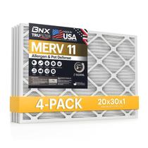 Filtro de ar BNX TruFilter 20x30x1 MERV 11 (pacote com 4) para HVAC Filtro de ar BNX TruFilter 20x30x1 MERV 11 (pacote com 4) para HVAC