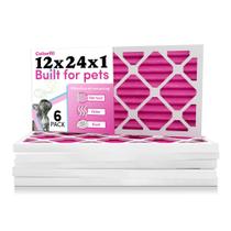 Filtro de ar Colorfil 12x24x2cm (pacote com 6) MERV 8 para pêlos de animais