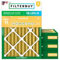 Filtro de ar: compre 15,5 x 19,5 x 3,6 cm MERV 11, pacote com 4 Filtro de ar: compre 15,5 x 19,5 x 3,6 cm MERV 11, pacote com 4