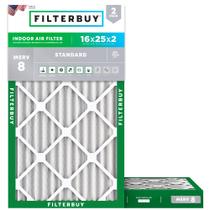 Filtro de ar: compre 16x25x2 39x62x4,5 cm MERV 8, pacote com 2 Filtro de ar: compre 16x25x2 39x62x4,5 cm MERV 8, pacote com 2