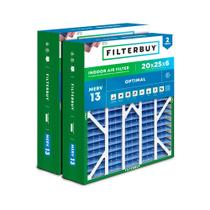 Filtro de ar Compre MERV 13 20x25x6 (pacote com 2) para Aprilaire Filtro de ar Compre MERV 13 20x25x6 (pacote com 2) para Aprilaire