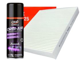 Filtro de Ar Condicionado Cabine Cruze Onix Equinox Tracker + 1 Higienizador Granada Lavanda
