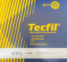 Filtro de ar condicionado tecfil acp 889