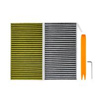 Filtro De Ar De Cabine De Carvão Ativado Para Tesla Model 3 Y Juniper Highland 2025-2020, 2 Peças Filtro De Ar De Cabine De Carvão Ativado Para Tesla Model 3 Y Juniper Highland 2025-2020, 2 Peças