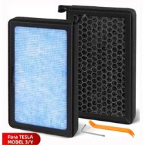 Filtro De Ar De Cabine HEPA Com Carvão Ativado Para Tesla Model 3 E Model Y 2017-2026, Pacote Com 2