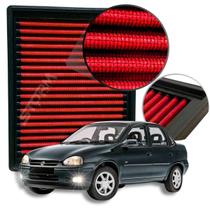 Filtro de Ar Esportivo Chevrolet Corsa motor 1.6 16v ano 1995 a 2006 GM GLS Sedan Wagon GSI Lavável reutilizável Potencia Economia Super manual Filtro de Ar Esportivo Chevrolet Corsa motor 1.6 16v ano 1995 a 2006 GM GLS Sedan Wagon GSI Lavável reutilizável Potencia Economia Super manual