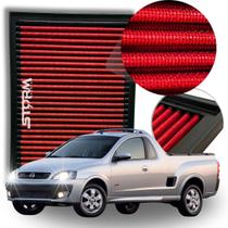 Filtro de Ar Esportivo Chevrolet Montana motor 1.8 8v Ano 2003 A 2010 Lavável Reutilizável inbox Conquest Sport Flex Power Off-road Potencia