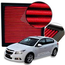 Filtro De Ar Esportivo Cruze Hatch 1.8 16v Ano 2012 A 2016 Lt Ecotec Ltz Sport6 Sport Flex 2013 2014 2015 Inbox potencia reutilizável lavável
