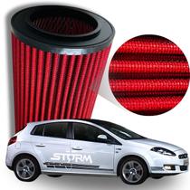 Filtro de Ar Esportivo Fiat Bravo 1.4 T Jet Turbo ano 2011 a 2016 Lavável Reutilizável Manual potencia remap stage