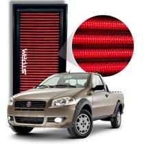 Filtro De Ar Esportivo Fiat Strada motor 1.4 8v Fire ano 2013 A 2020 Hard Working Manual Freedom Cabine Dupla Simples