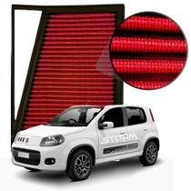 Filtro De Ar Esportivo Fiat Uno motor 1.3 Firely Ano 2017 A 2021 Way Sporting Dualogic Gsr lavável reutilizável inbox Potencia Economia