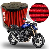 Filtro de Ar Esportivo Honda CB500F Abs Ano 2018 a 2022 Lavável moto cilindradas Lavável Reutilizável Filtro de Ar Esportivo Honda CB500F Abs Ano 2018 a 2022 Lavável moto cilindradas Lavável Reutilizável