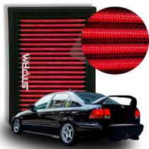 Filtro de Ar Esportivo Honda Civic 1.6 16v Lx Ano 1997 A 2000 Lavável Reutilizável inbox Sedan hatch Lx Manual Automatico