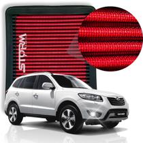 Filtro De Ar Esportivo Hyundai Santa Fé Motor 3.5 E 2.4 V6 ano 2010 2011 2012 2013 Lavável Reutilizável inbox 7 5 lugares 4wd Automática