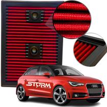 Filtro De Ar Esportivo Inbox Audi A1 1.4 Tfsi ano 2014 a 2018 Motor Turbo Lavável reutilizável versão Sportback Stage Remap Chip Hatch 2015 2016 2017