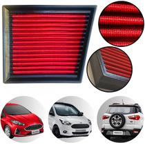 Filtro de Ar Esportivo Inbox Ford Novo Fiesta Ka motor 1.5 1.6 Hatch Sedan Lavável Reutilizável Melhor Fluxo potencia inbox new